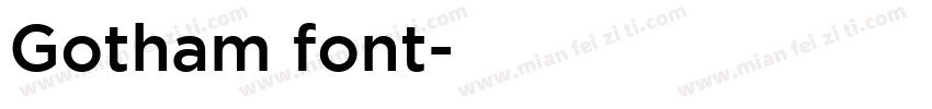Gotham font字体转换